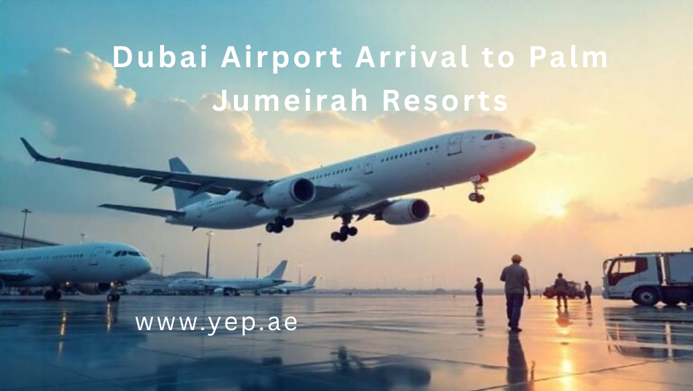 Dubai Airport Arrival to Palm Jumeirah Resorts in 50-Seater Bus